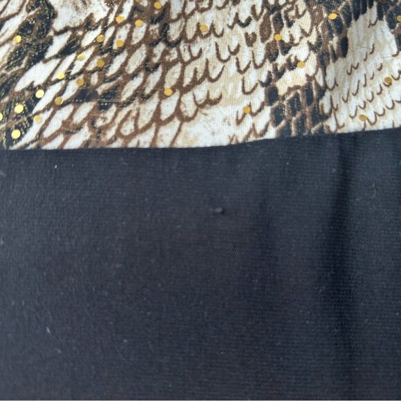 Prelude Tiger Print  Sequins Accent Jersey Sleeveless Dress - Picture 15 of 15